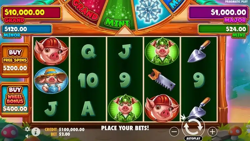 Brick House Bonanza slot screenshot 