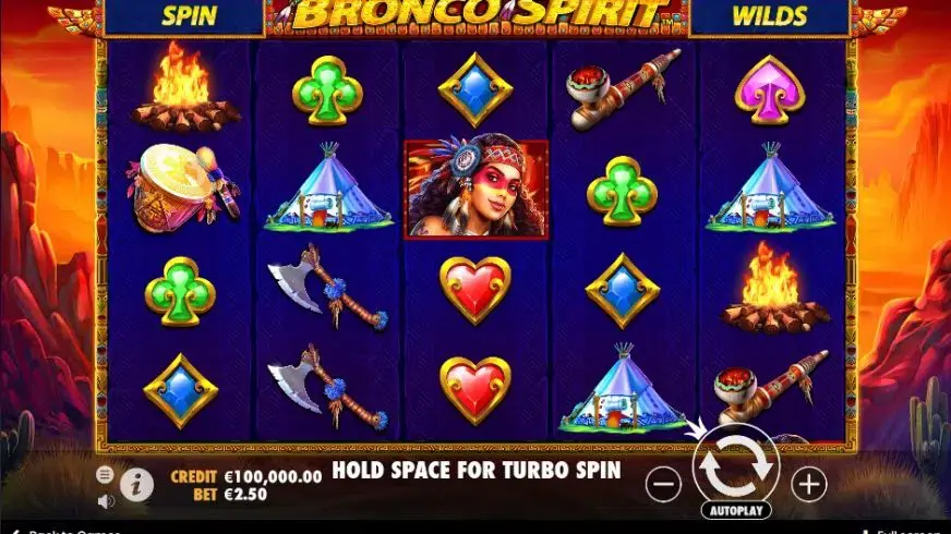 Bronco Spirit slot screenshot 1