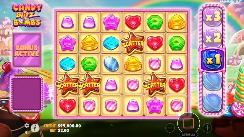 Candy Blitz Bombs slot screenshot 2