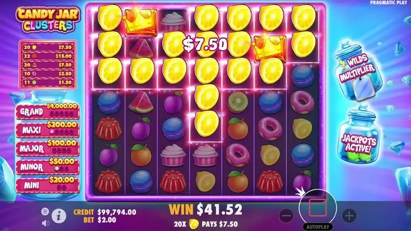 Candy Jar Clusters slot screenshot 