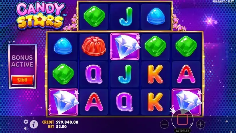 Candy Starz slot screenshot 2