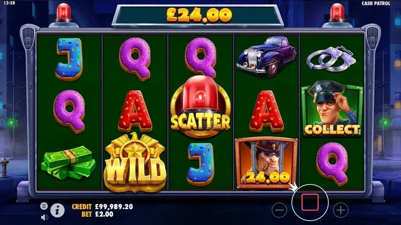 Cash Patrol slot screenshot 4