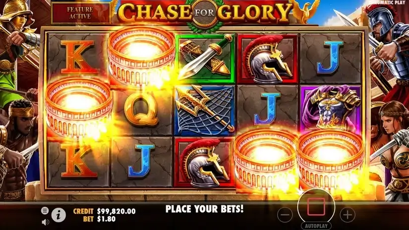 Chase for Glory slot screenshot 3