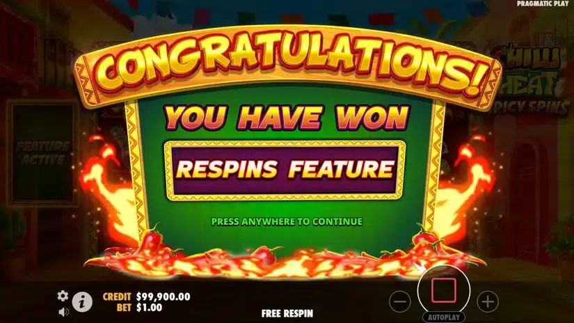 Chilli Heat Spicy Spins slot screenshot 3