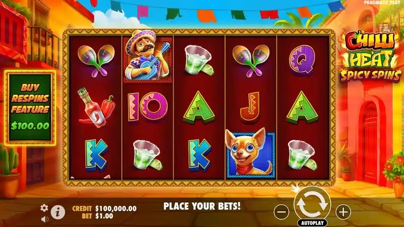 Chilli Heat Spicy Spins slot screenshot 