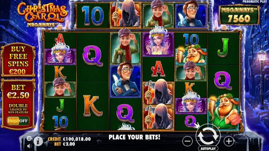 Christmas Carol Megaways slot screenshot 