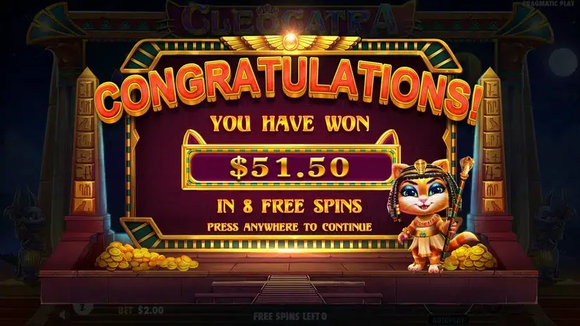 Cleocatra slot screenshot 6
