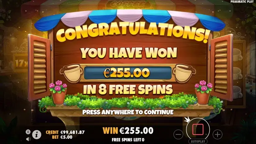 Coffee Wild slot screenshot 