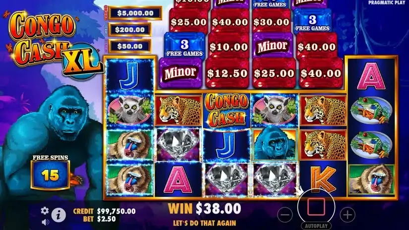 Congo Cash XL slot screenshot 