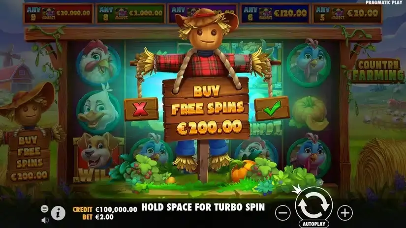 Country Farming slot screenshot 2