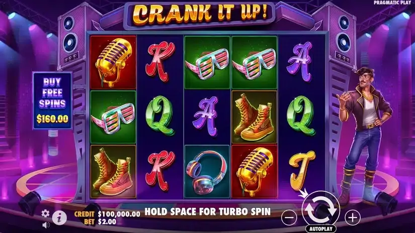 Crank It Up slot screenshot 