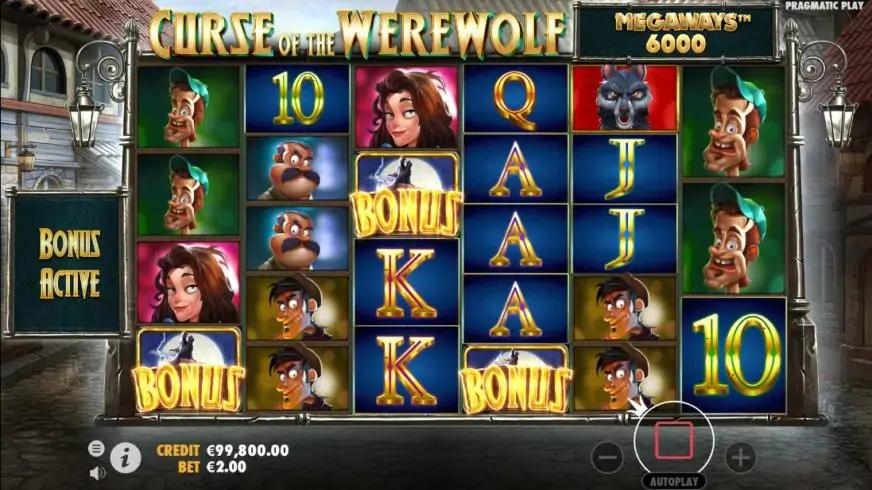 Curse of the Werewolf Megaways slot screenshot 2