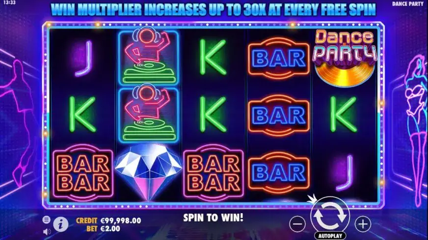 Dance Party slot screenshot 