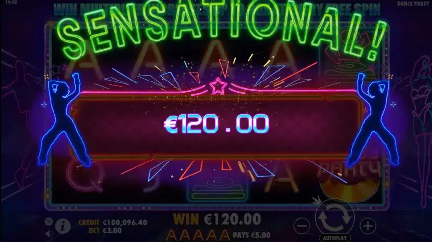 Dance Party slot screenshot 