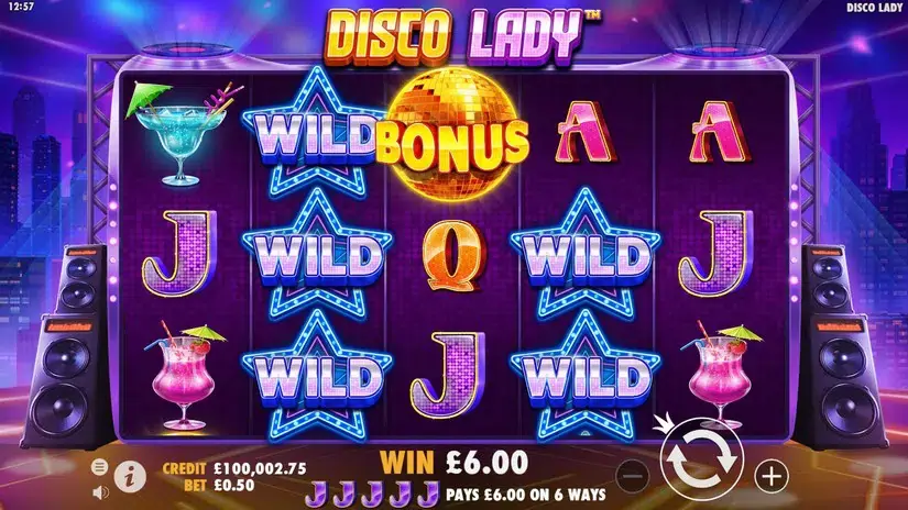 Disco Lady slot screenshot 4