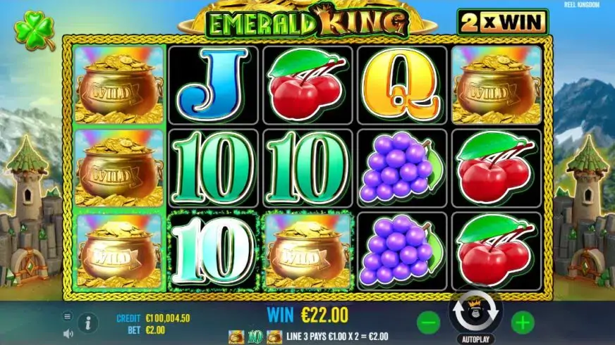 Emerald King slot screenshot 2