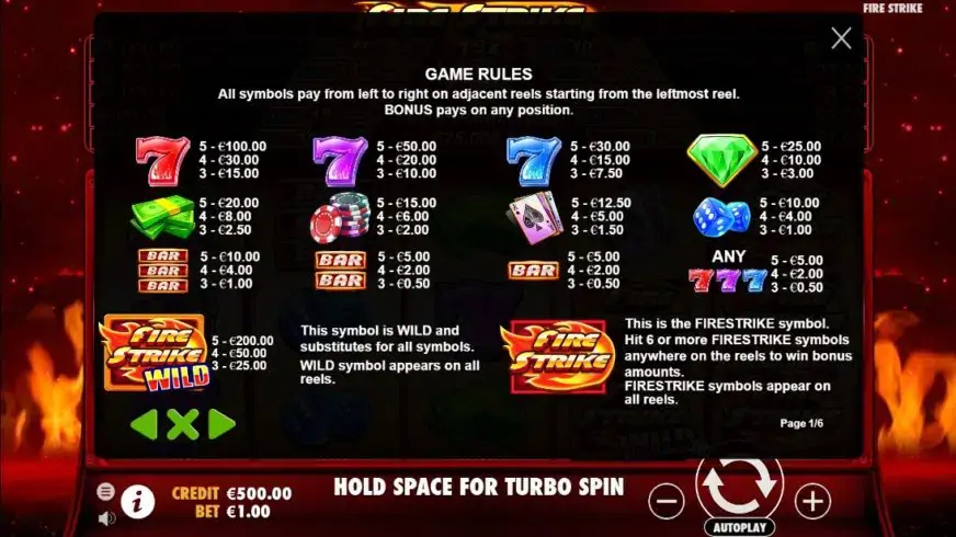 Fire Strike slot screenshot 2