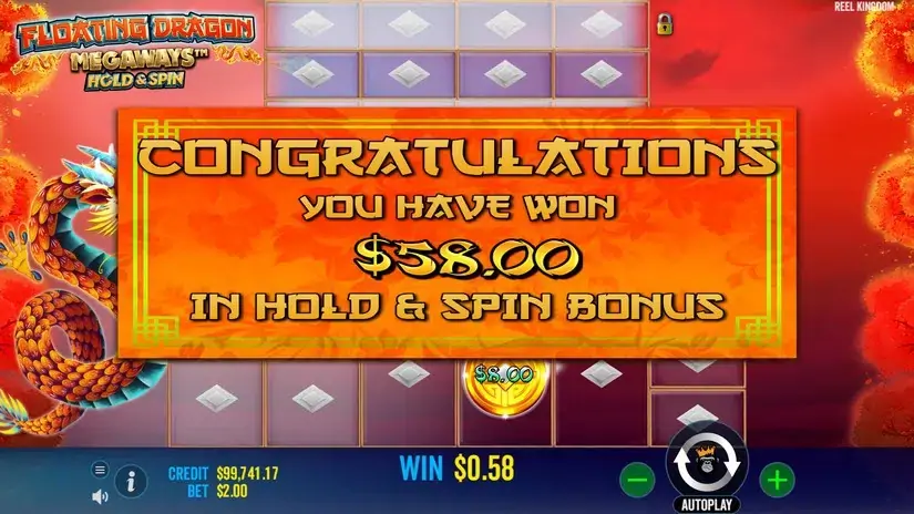 Floating Dragon Megaways slot screenshot 4