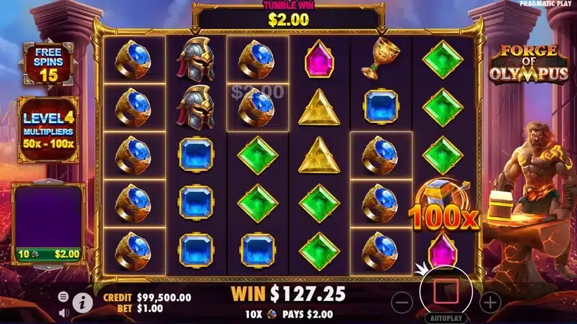 Forge of Olympus slot screenshot 5