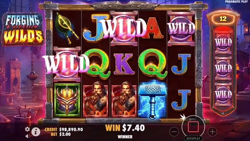 Forging Wilds slot screenshot 4