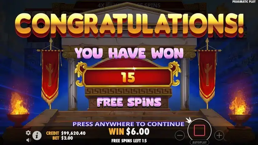 Games in Olympus slot screenshot 3