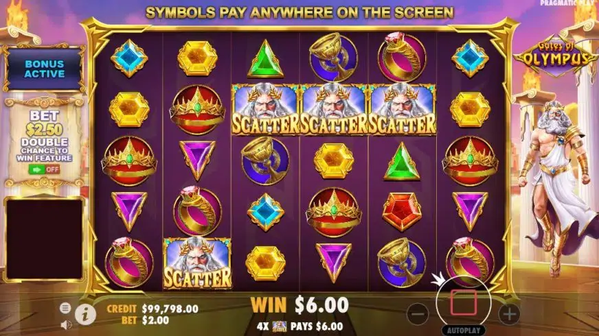 Gates of Olympus slot screenshot 2