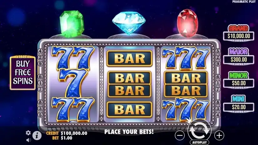 Gem Trio slot screenshot 