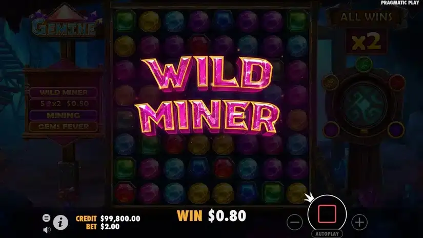 Gemine slot screenshot 3