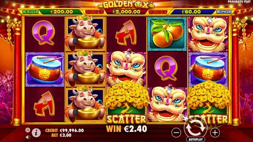 Golden Ox (Pragmatic Play) slot screenshot 2