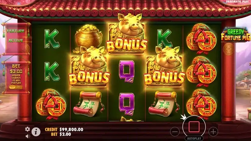 Greedy Fortune Pig slot screenshot 2