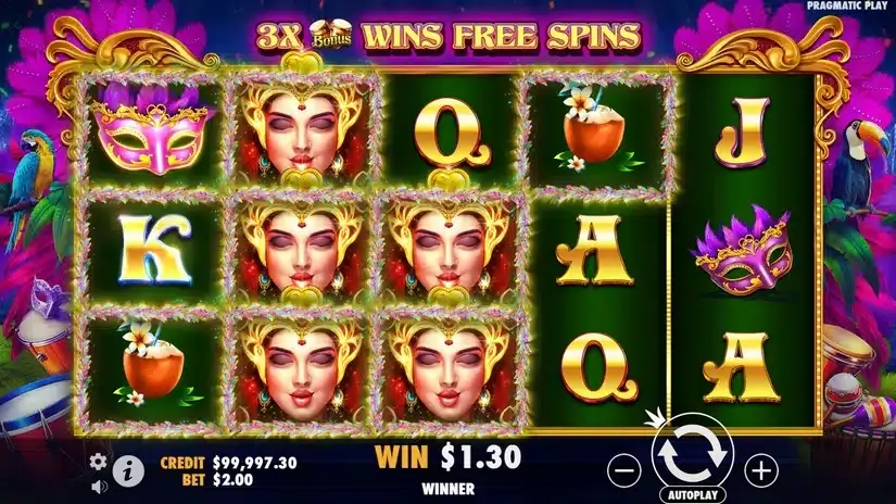 Heart of Rio slot screenshot 2