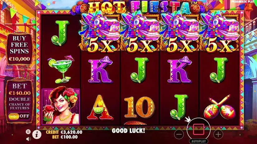 Hot Fiesta slot screenshot 