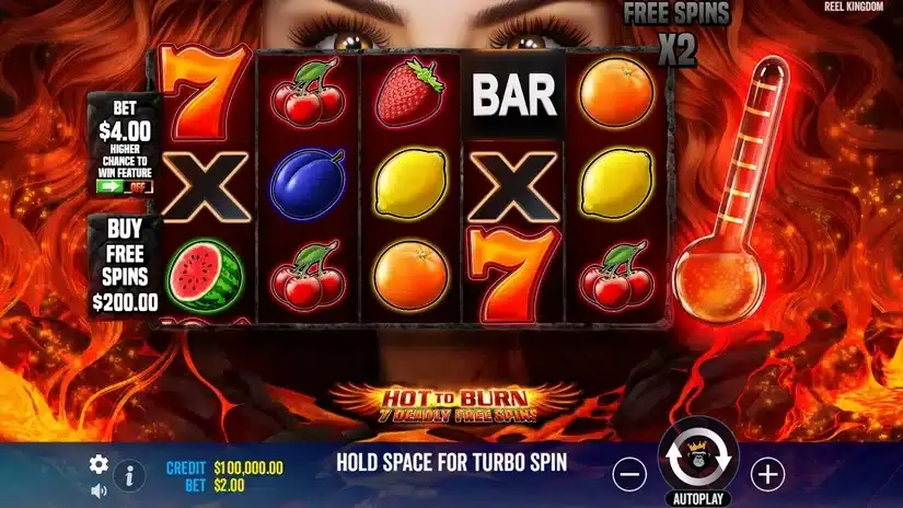 Hot to Burn – 7 Deadly Free Spins slot screenshot 1