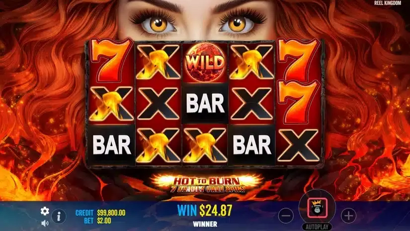 Hot to Burn – 7 Deadly Free Spins slot screenshot 4