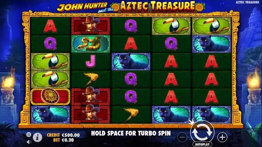 John Hunter and the Aztec Treasure slot screenshot 