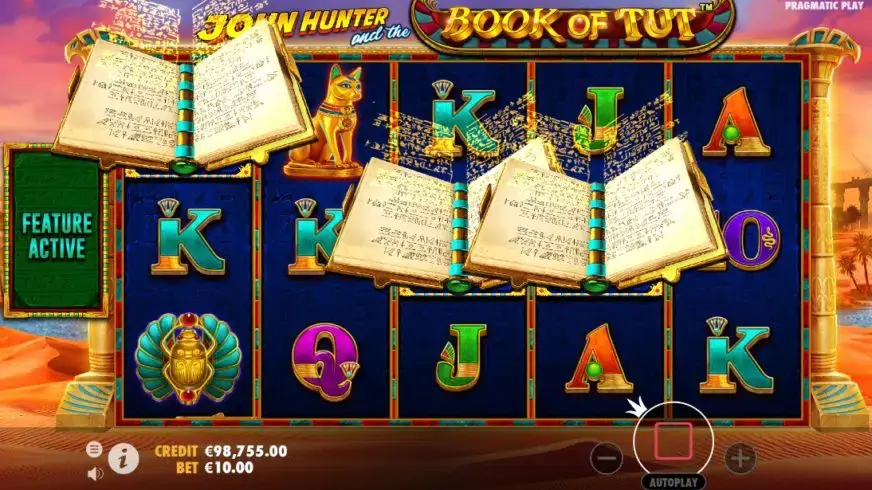 John Hunter and the Book of Tut slot screenshot 3