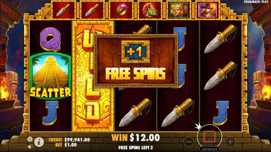 John Hunter and the Mayan Gods slot screenshot 3