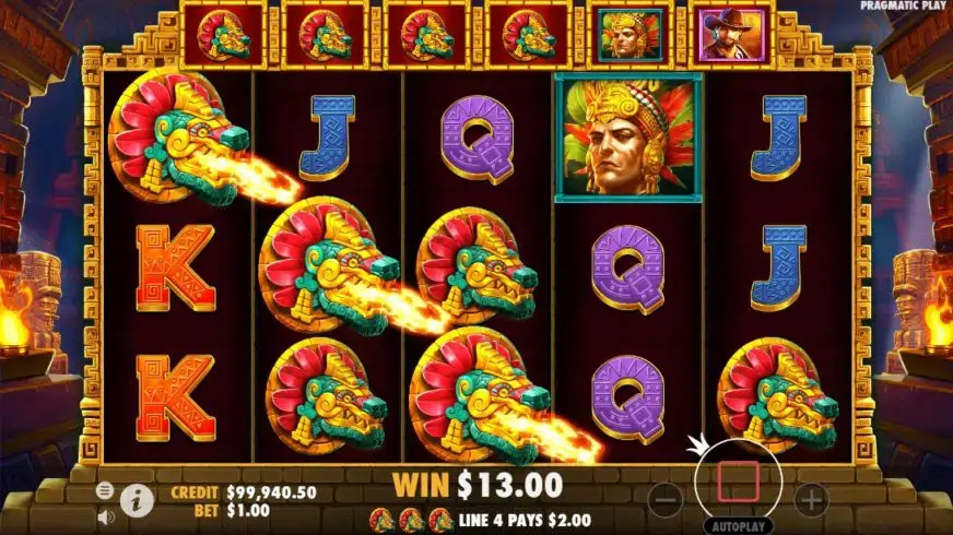 John Hunter and the Mayan Gods slot screenshot 