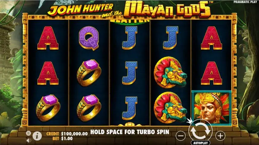 John Hunter and the Mayan Gods slot screenshot 
