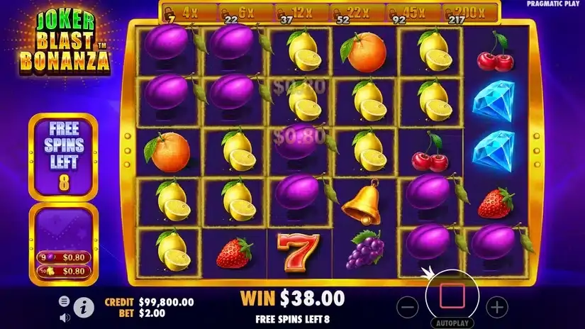 Joker Blast Bonanza slot screenshot 