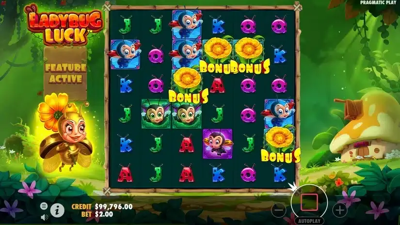 LadyBug Luck slot screenshot 2