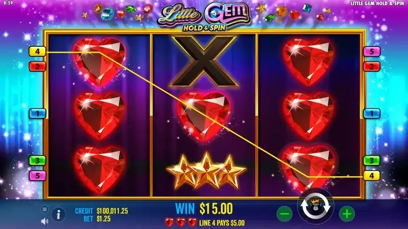 Little Gem slot screenshot 2