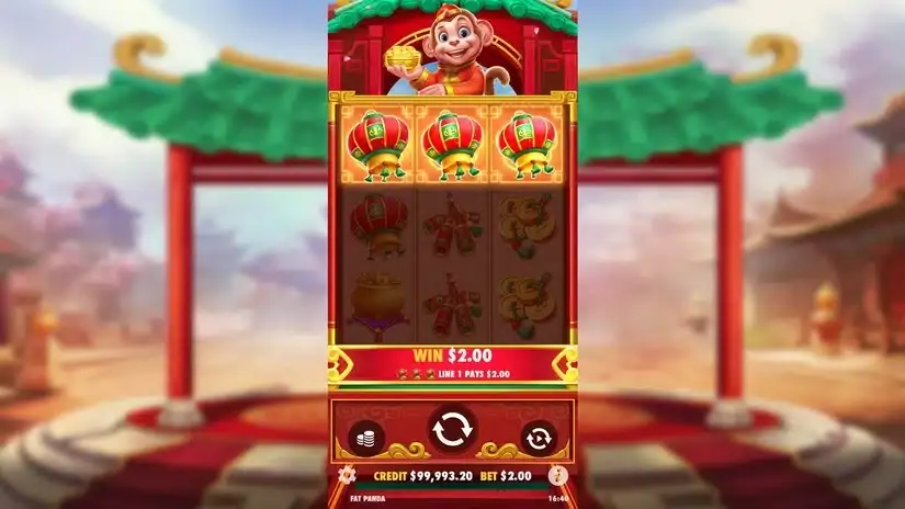 Lucky Monkey slot screenshot 