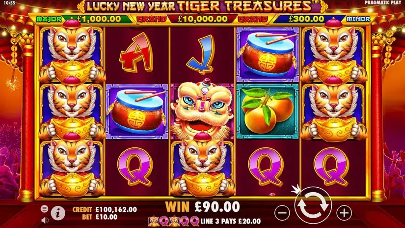 Lucky New Year – Tiger Treasures slot screenshot 