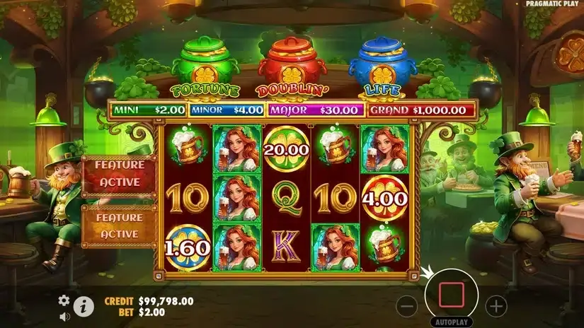 Lucky’s Wild Pub slot screenshot 2