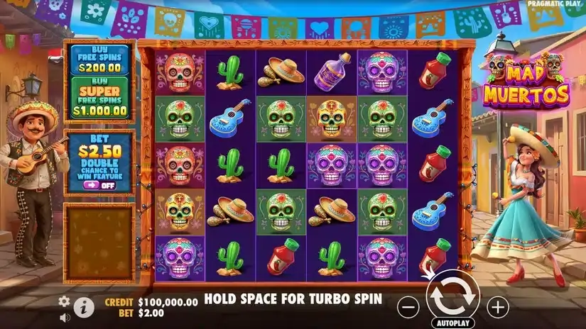 Mad Muertos slot screenshot 