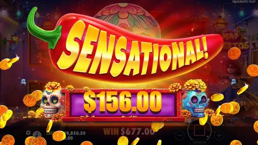 Mad Muertos slot screenshot 