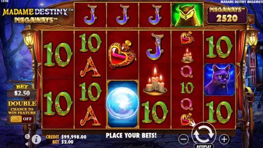 Madame Destiny Megaways slot screenshot 2