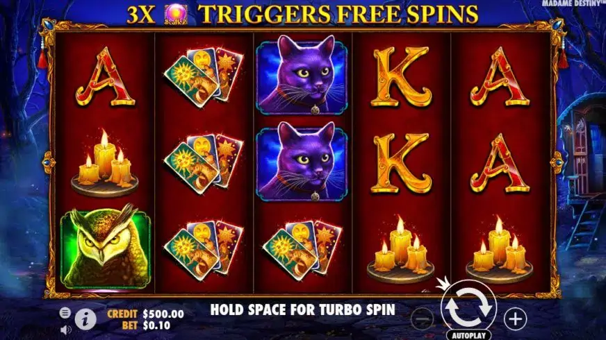 Madame Destiny slot screenshot 