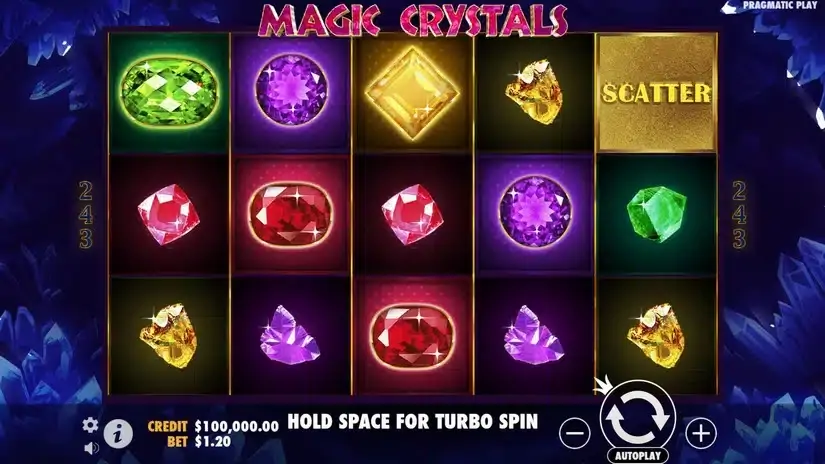 Magic Crystals slot screenshot 1